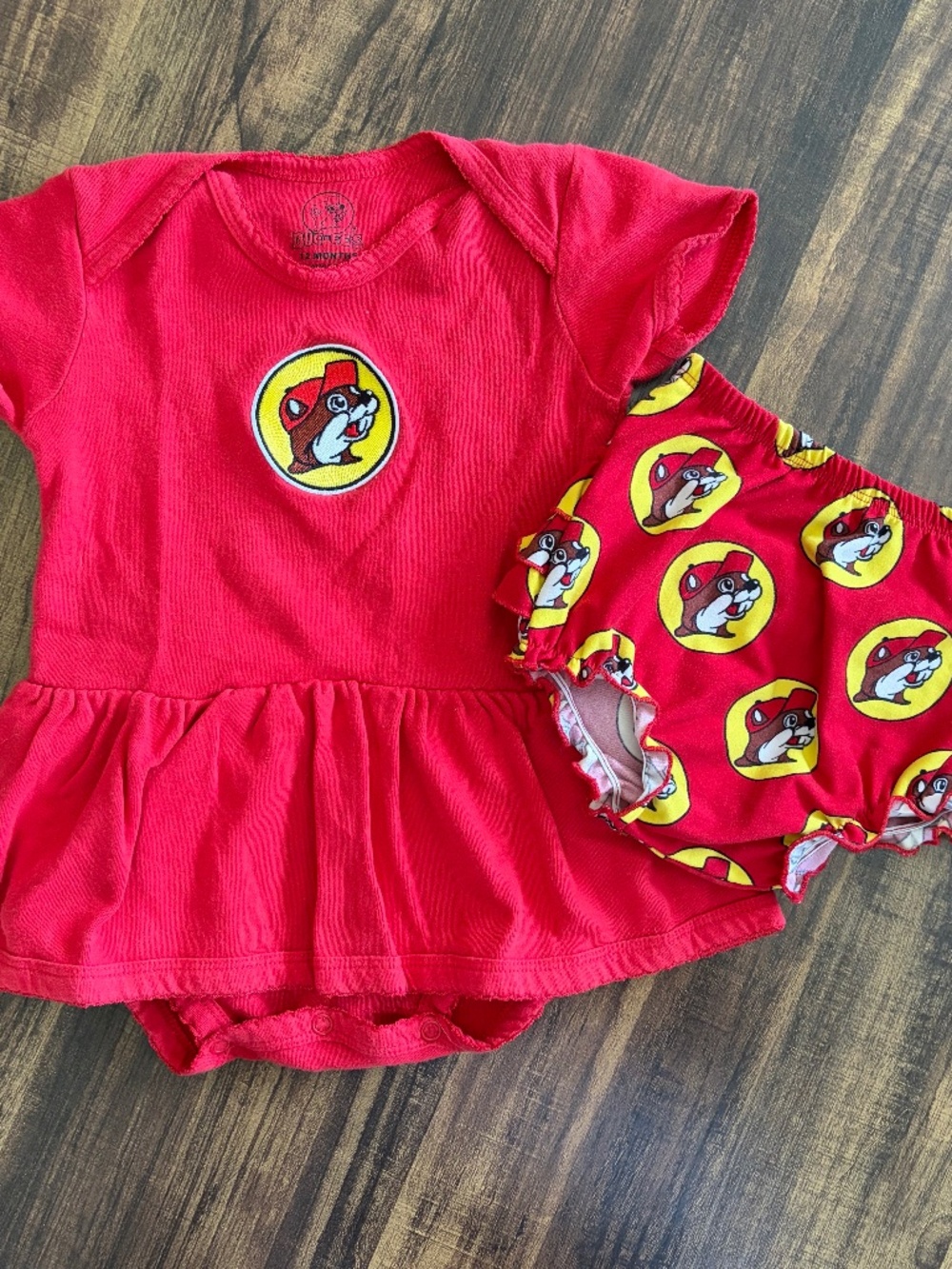 Buc-Ee's Baby Girl 2-Piece Dress l 12 Months